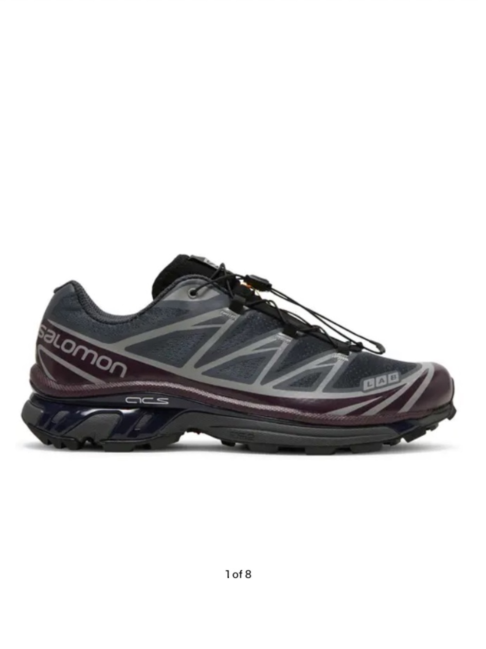Salomon XT-6 Ebony Evening Blue Trail Sneakers